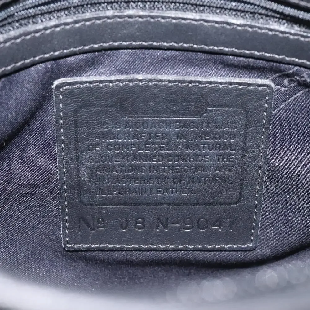 Coach Leather Shoulder Bag Black
